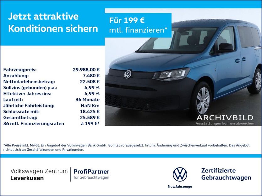 VW Caddy 7.298 km 29.988 € Leverkusen 51379