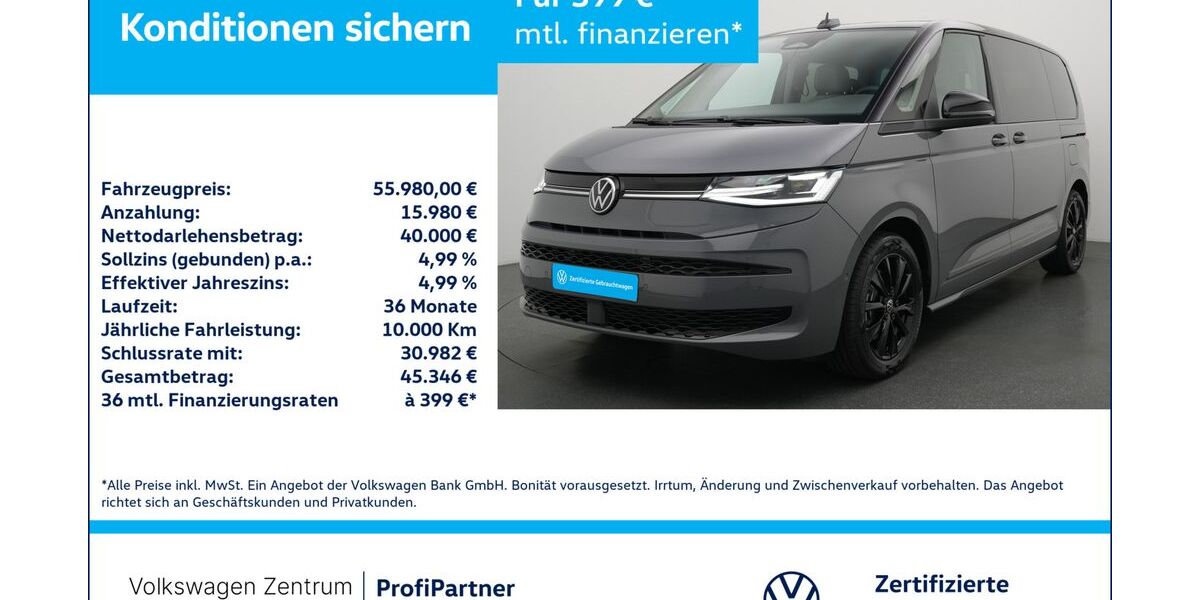 VW T7 Multivan 1.009 km 55.380 &euro; Leverkusen 51379