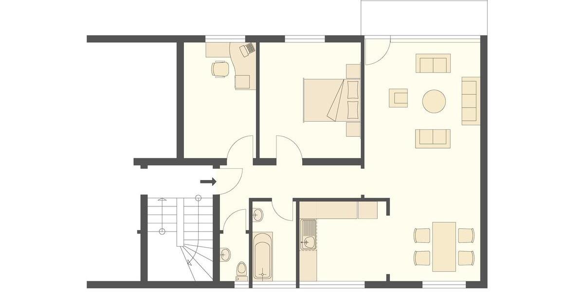 Etagenwohnung Rösrath - 3 Zimmer, 80 m&sup2;, 748&euro; | Angebot:27547839