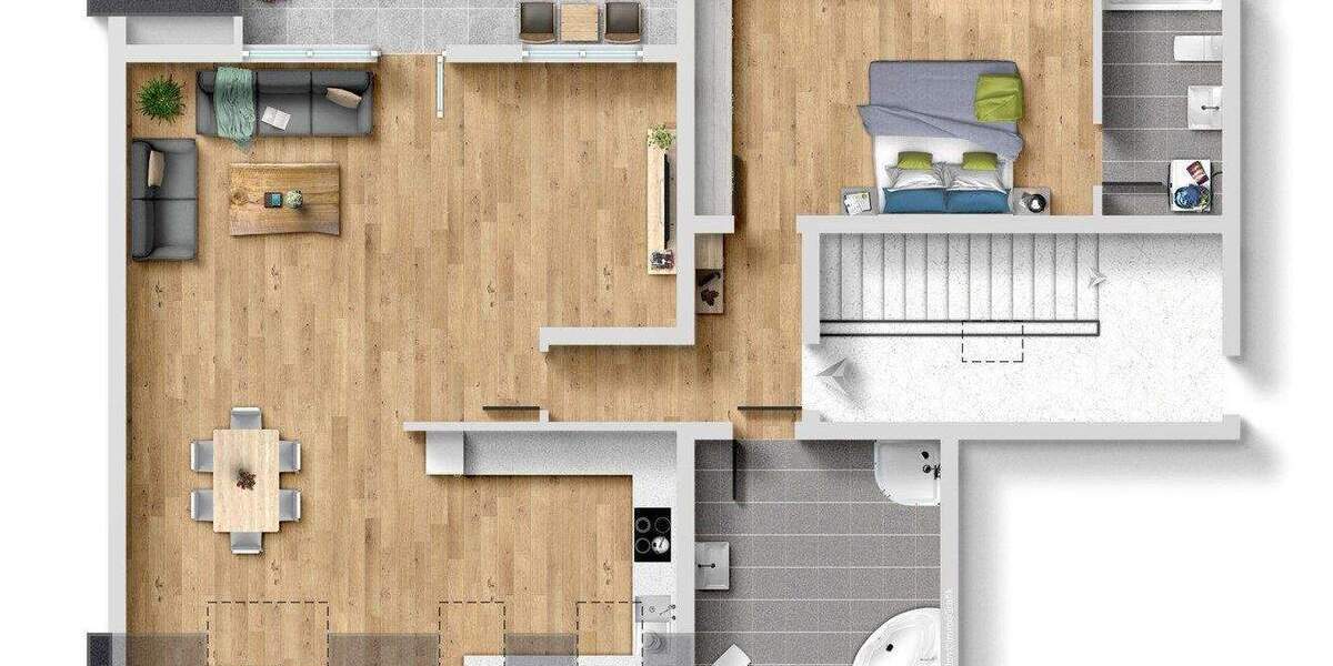 Etagenwohnung Bergheim Thorr - 4 Zimmer, 129 m&sup2;, 288.777&euro; | Angebot:25964550