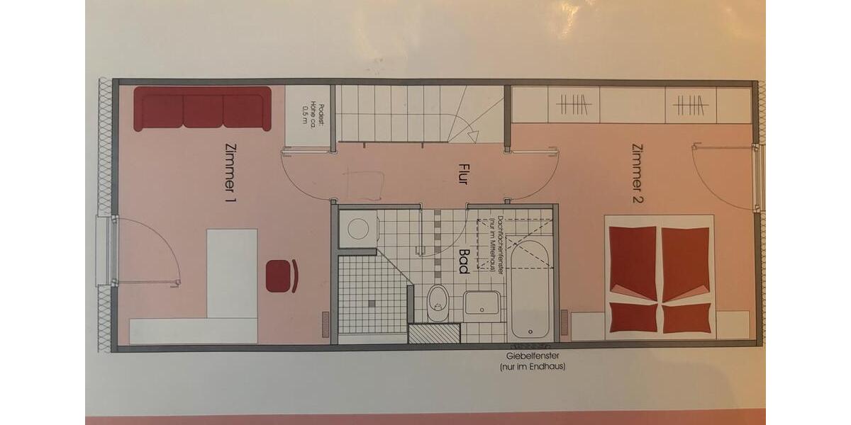 Reihenhaus Bonn Tannenbusch - 3.5 Zimmer, 84 m&sup2;, 380.000&euro; | Angebot:25044751