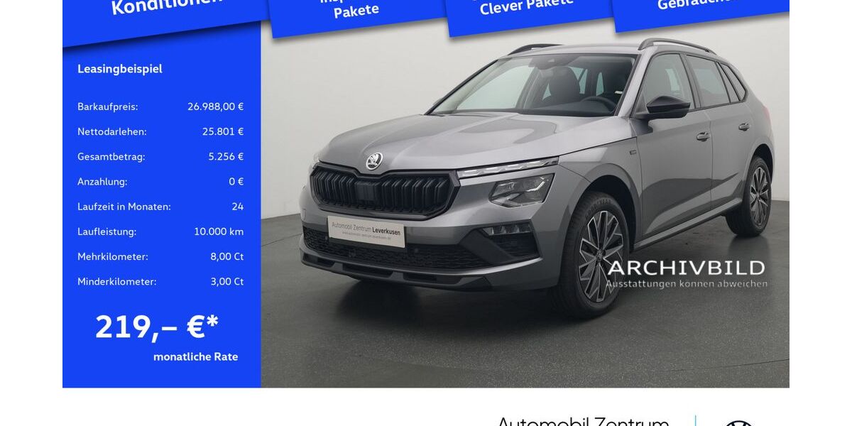 Skoda Kamiq 24.825 km 26.988 € Leverkusen 51379