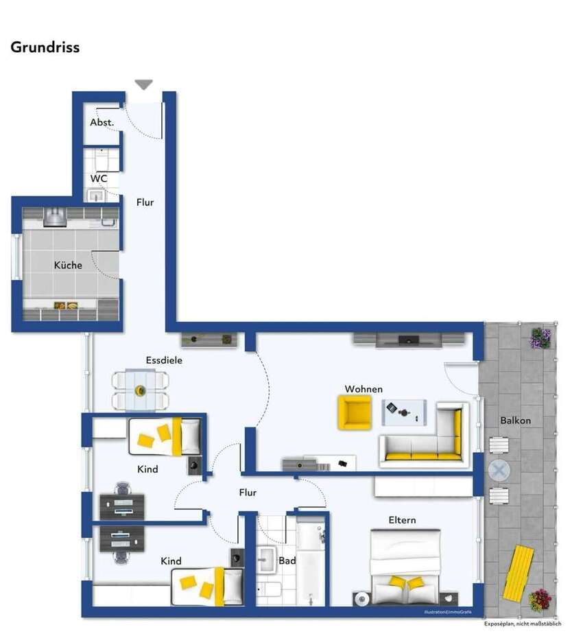 Wohnung zum Kaufen in Bergheim 188.000 € 104 m²