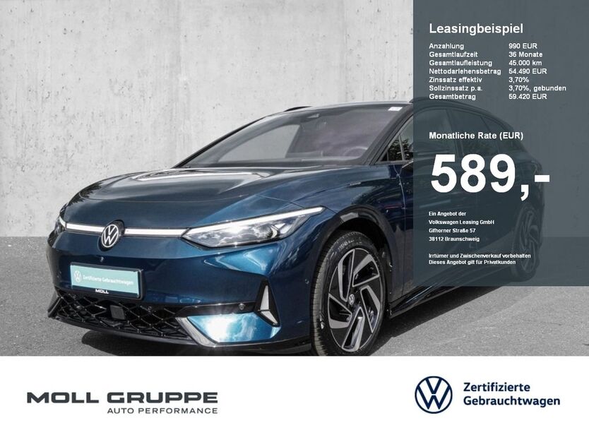 VW ID.7 5.419 km 52.640 € Düsseldorf 40474