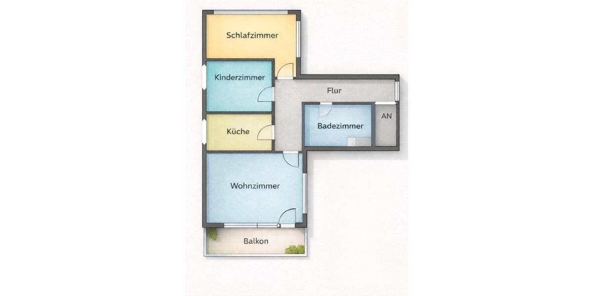Etagenwohnung Leverkusen Opladen - 3 Zimmer, 78 m&sup2;, 309.000&euro; | Angebot:26982502