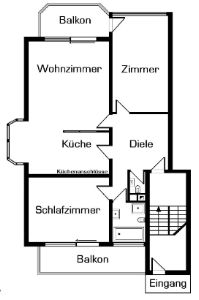 Großzügig Wohnen! 3 Zimmer mit zwei Balkonen in Bad Godesberg Muffendorf