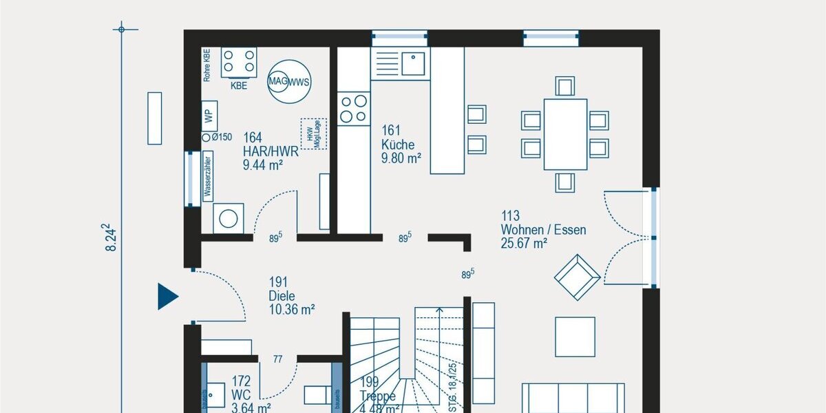 Modernes Einfamilienhaus mit persönlicher Note - Flexibles Wohnen auf 123 m² Wohnfläche - Einfamilienhaus Solingen Burg/Höhscheid Höhscheid | Angebot:27334597