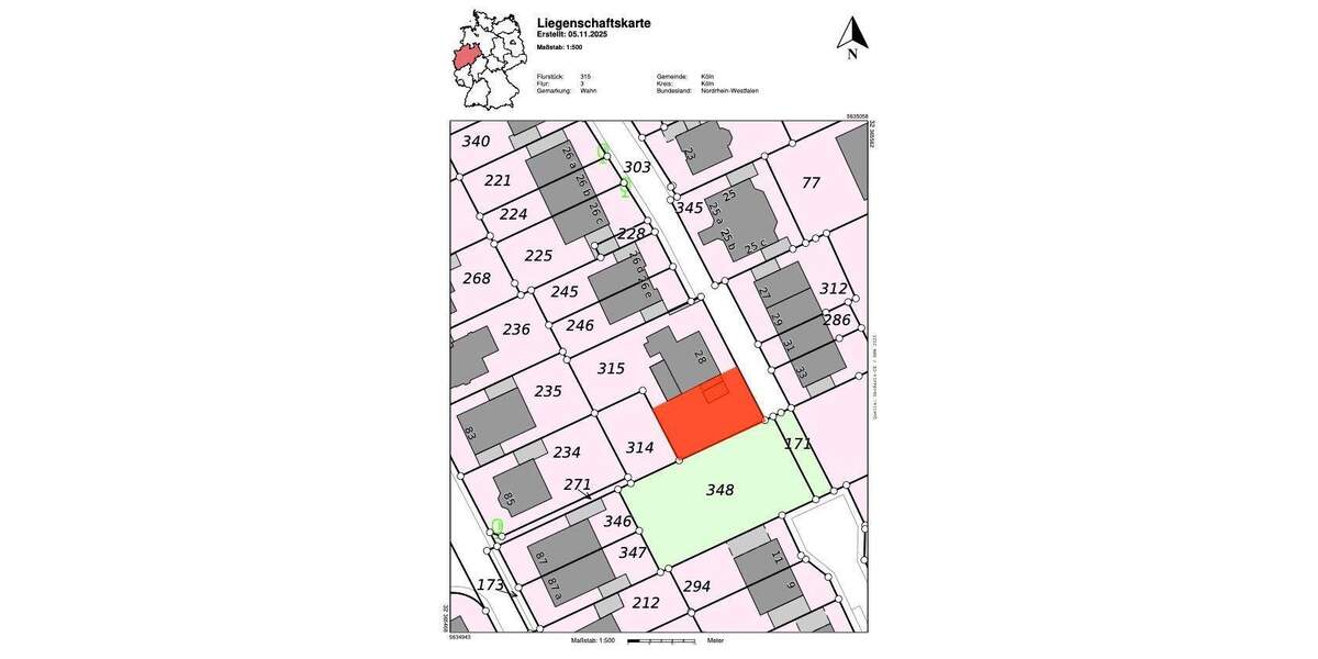 Grundstück Köln Wahn - 275.500&euro; | Angebot:25752088