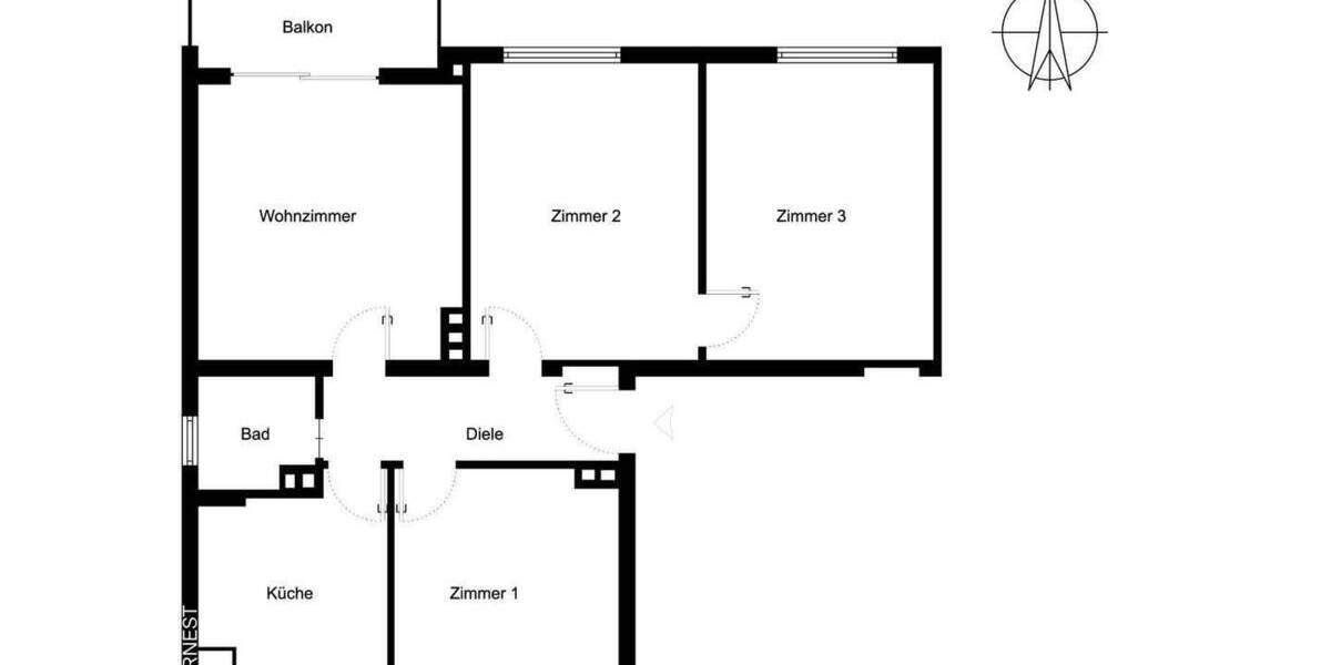 Etagenwohnung Bonn Dottendorf - 4 Zimmer, 78 m&sup2;, 298.000&euro; | Angebot:25898571
