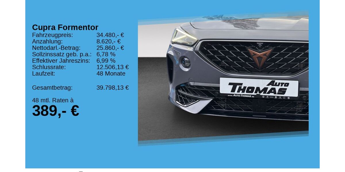 Cupra Formentor 31.302 km 32.980 &euro; Hennef 53773