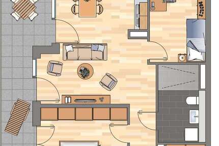 Wohnung zum Mieten in Bonn 1.129 € 76.21 m²
