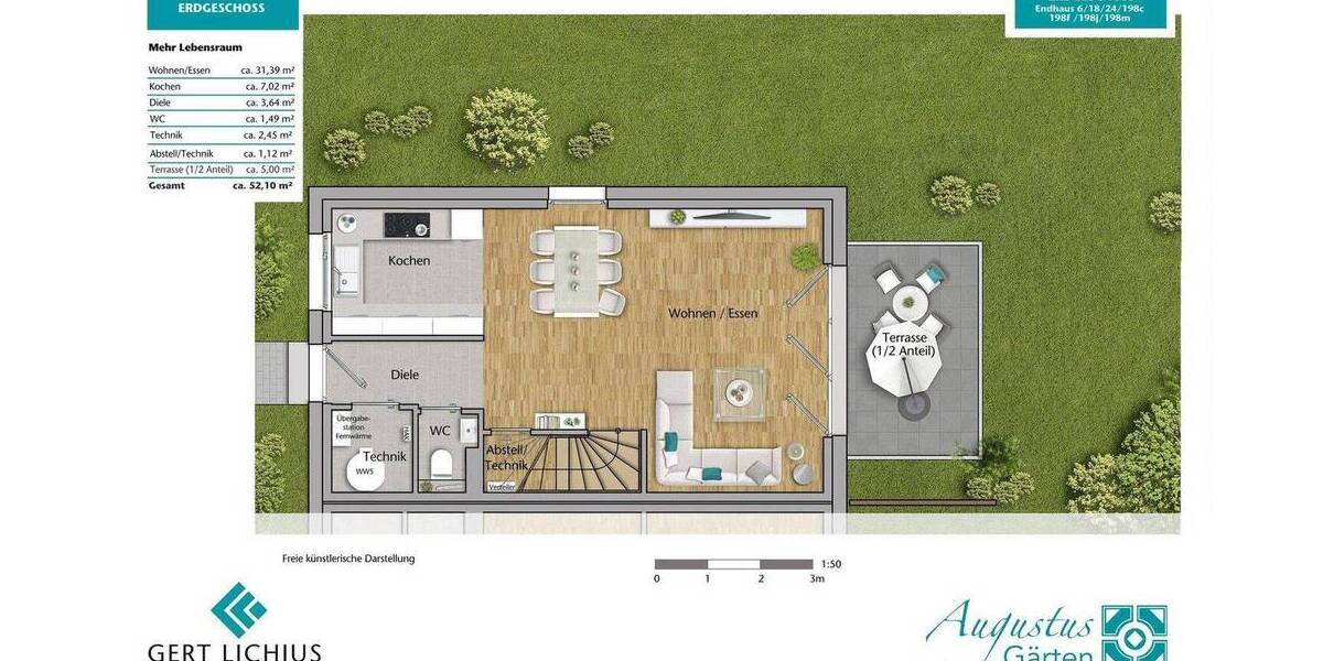 Reihenendhaus Brühl - 5 Zimmer, 120 m&sup2;, 505.000&euro; | Angebot:26124749