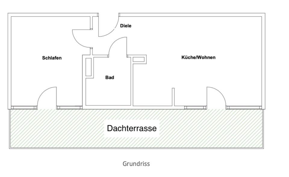 Dachgeschoßwohnung Köln Kalk - 2 Zimmer, 53 m&sup2;, 990&euro; | Angebot:26317765