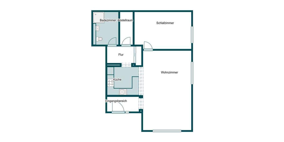 Etagenwohnung Leverkusen Opladen - 2 Zimmer, 57 m&sup2;, 179.000&euro; | Angebot:25361850