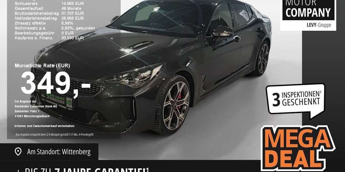 Kia Stinger 59.200 km 34.990 &euro; Köln 50968