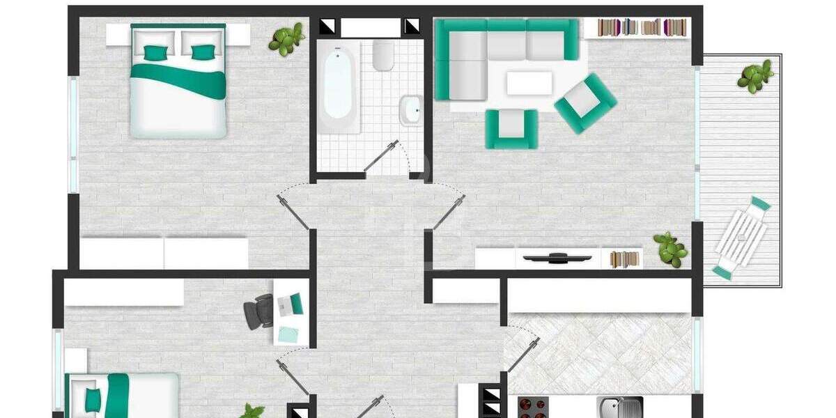 Leerstehende Wohnung zur freien Gestaltung! 3 zimmer