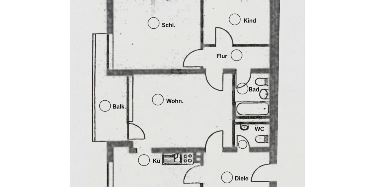 Etagenwohnung Köln Heimersdorf - 3 Zimmer, 74 m&sup2;, 252.000&euro; | Angebot:25984801
