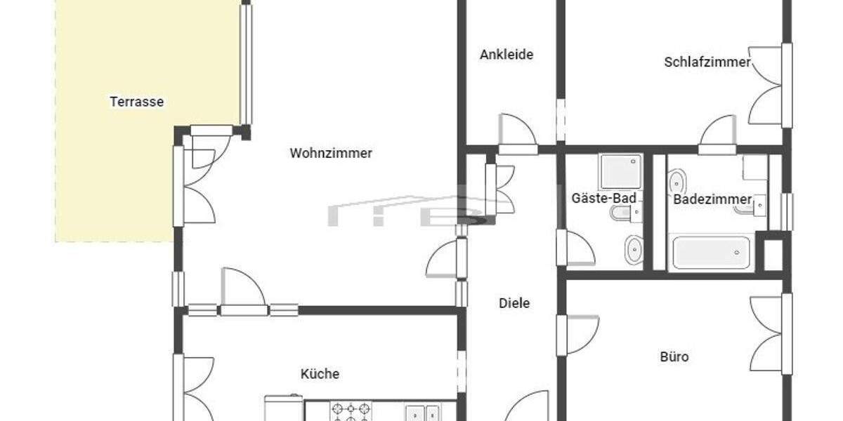 Etagenwohnung Köln Lindenthal - 3 Zimmer, 90 m&sup2;, 1.500&euro; | Angebot:25566253
