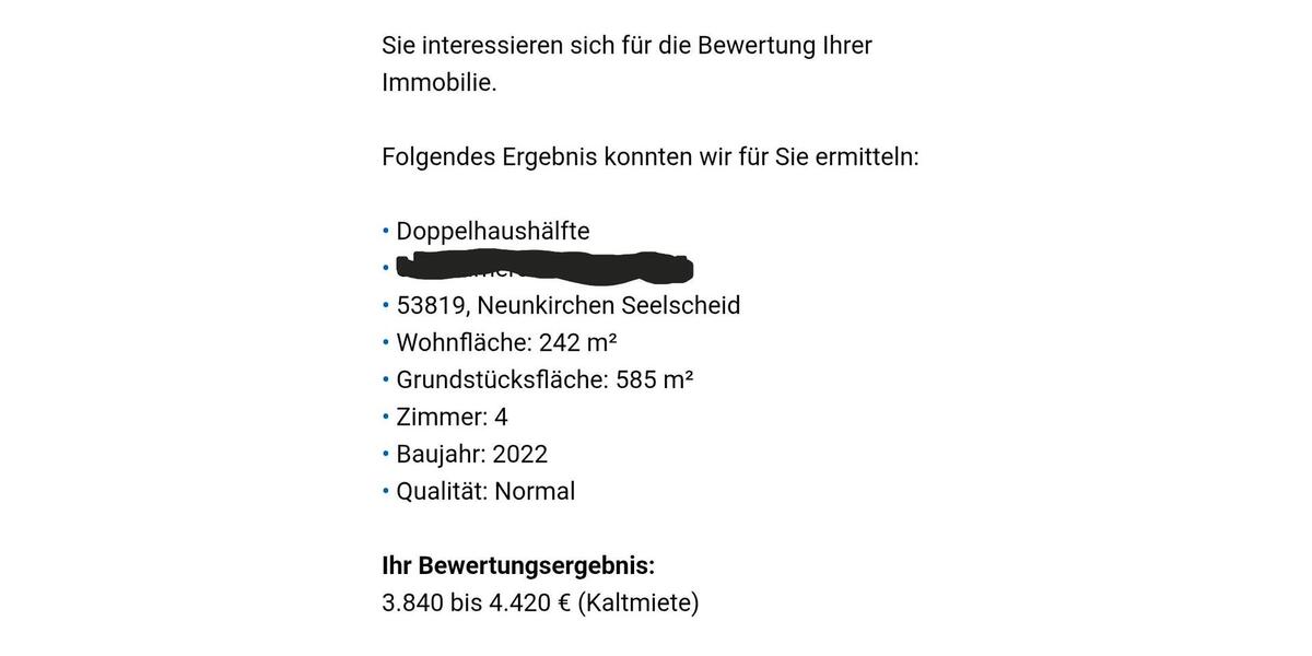 Doppelhaushälfte zur Vermieten für 2 Familien 4 zimmer