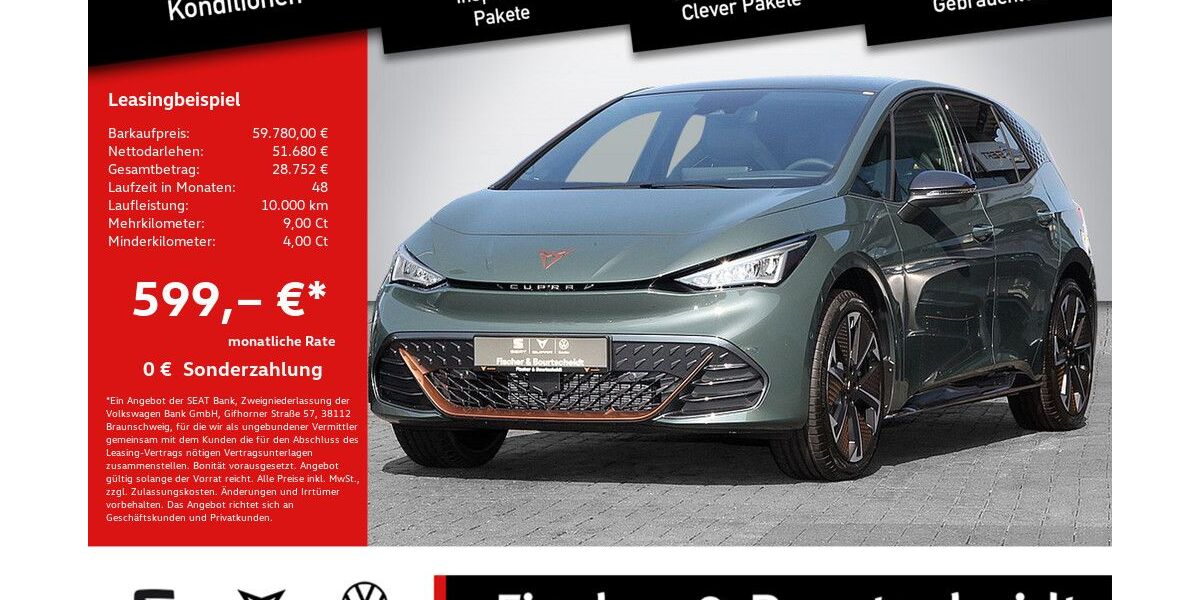 Cupra Born 7.873 km 58.580 € Lohmar 53797