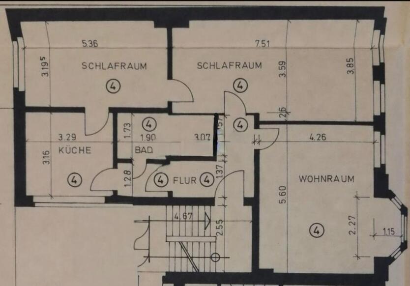 Wohnung 95m2 KDB 3 Zimmer als Kapitalanlage oder Eigennutzung