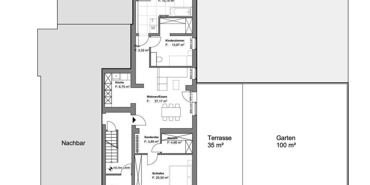 Etagenwohnung Köln Zündorf - 3 Zimmer, 112 m&sup2;, 1.680&euro; | Angebot:26274380
