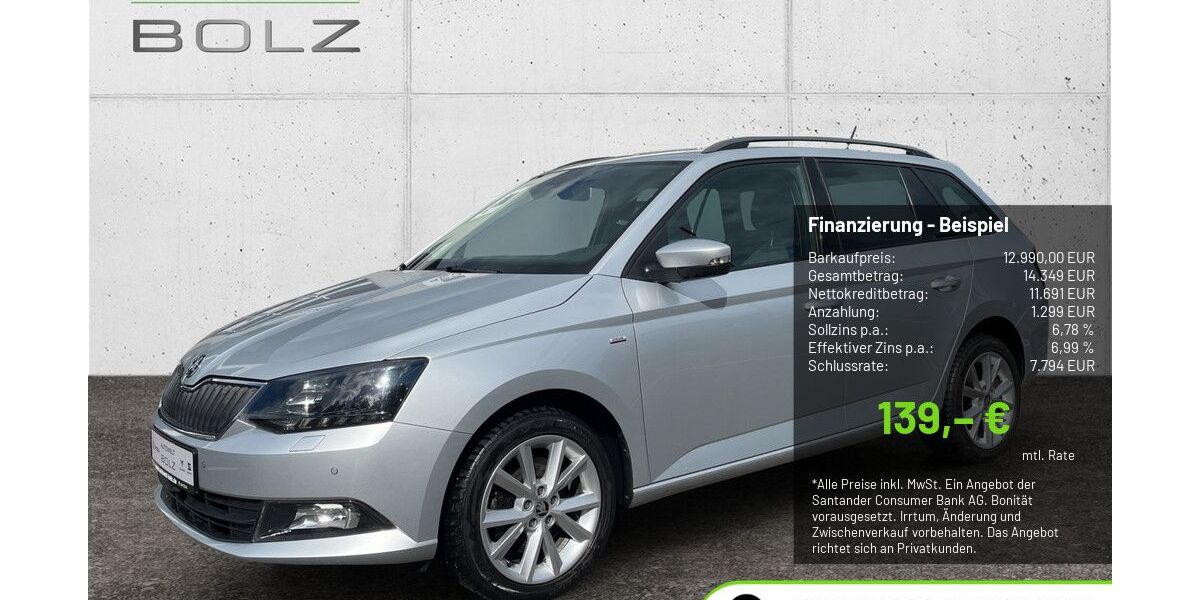 Skoda Fabia 52.395 km 12.990 &euro; Pulheim-Brauweiler 50259