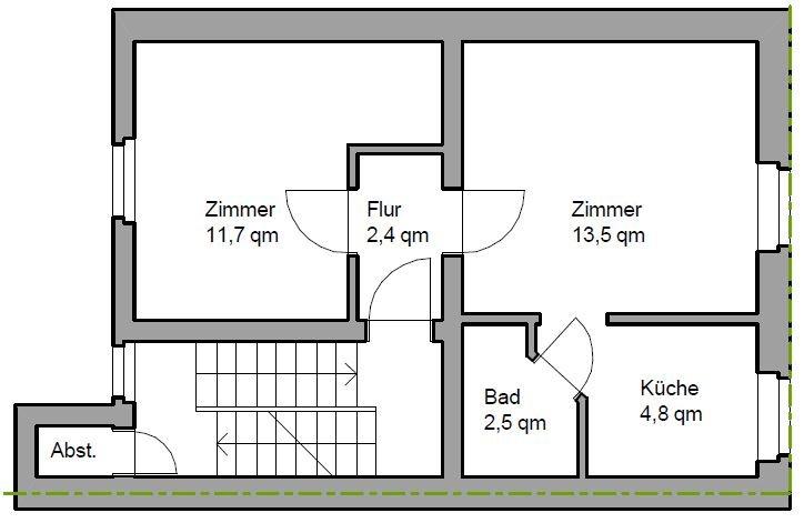 Etagenwohnung Bergisch Gladbach Frankenforst - 2 Zimmer, 35 m&sup2;, 600&euro; | Angebot:26302926