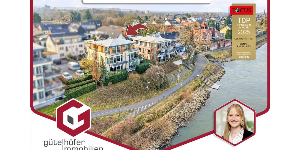 Spektakuläre bezugsfreie Penthousewohnung in 1. Rheinlinie mit 2 TG-Stellplätzen in Graurheindorf 3 zimmer