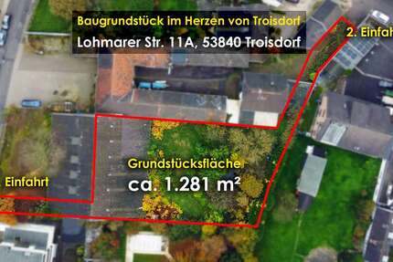 Grundstück Troisdorf-Mitte Mitte - 850.000&euro; | Angebot:18234356