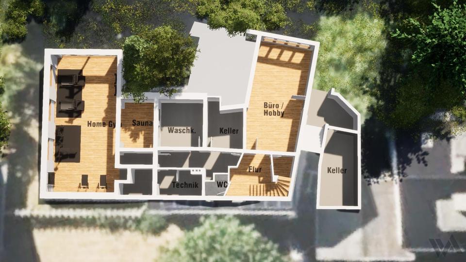 Luxuriös saniertes Einfamilienhaus mit Atelier & großem Garten zimmer