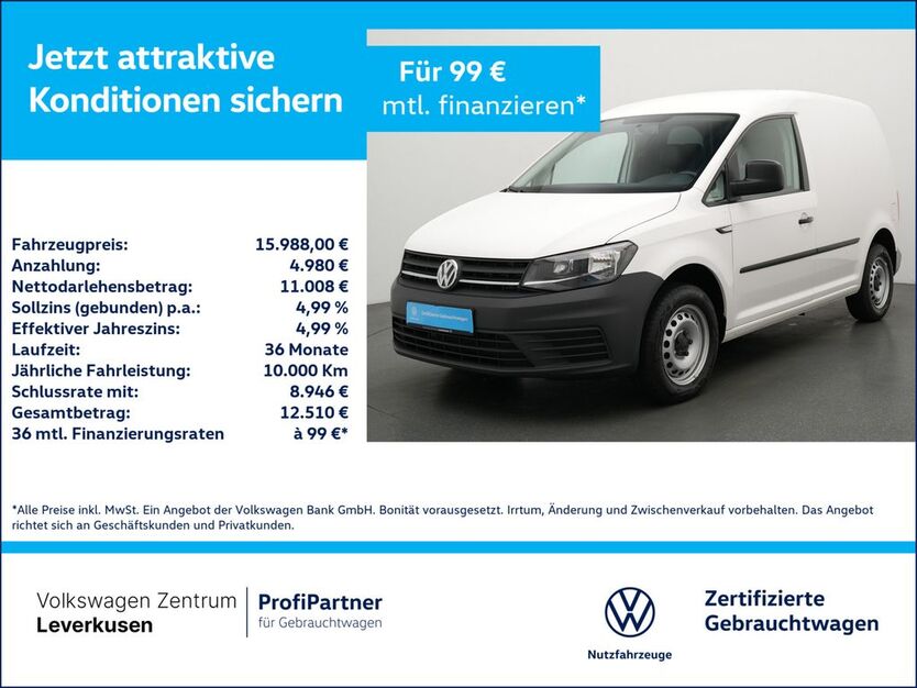 VW Caddy 43.353 km 15.988 € Leverkusen 51379