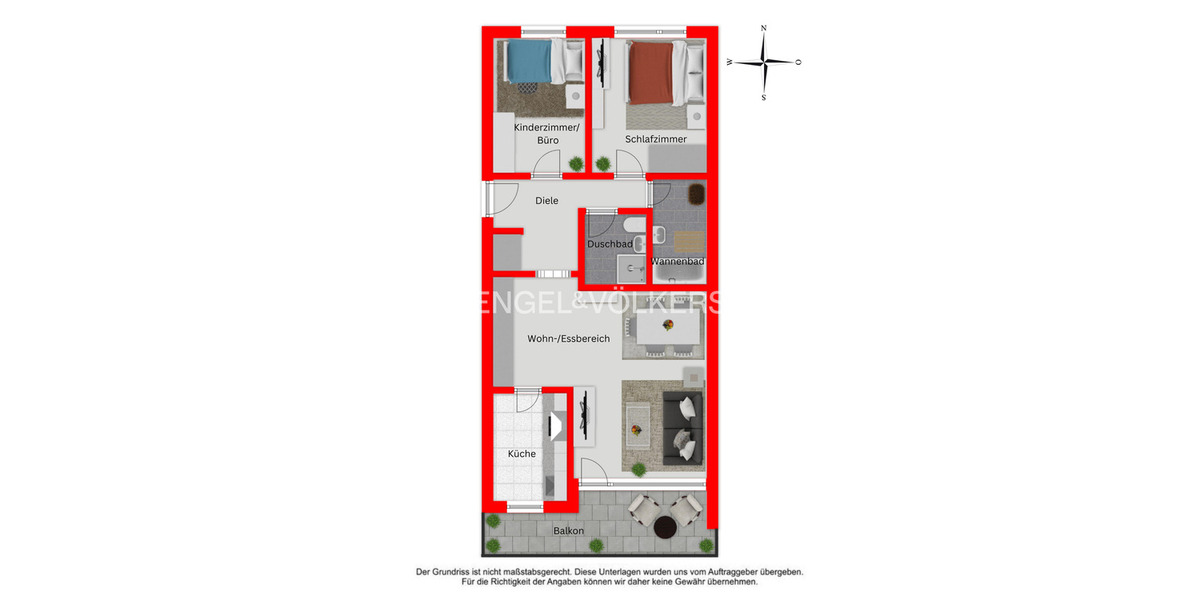 Etagenwohnung Hilden Kalstert - 3 Zimmer, 83 m&sup2;, 240.000&euro; | Angebot:25815458
