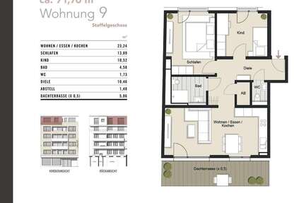 Wohnung Köln Lindenthal - 3 Zimmer, 72 m&sup2;, 560.000&euro; | Angebot:25591732