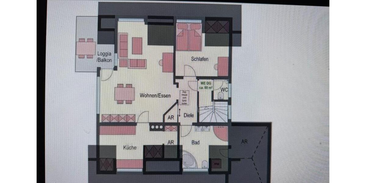 Dachgeschoßwohnung Overath - 2 Zimmer, 78 m&sup2;, 849&euro; | Angebot:27622321