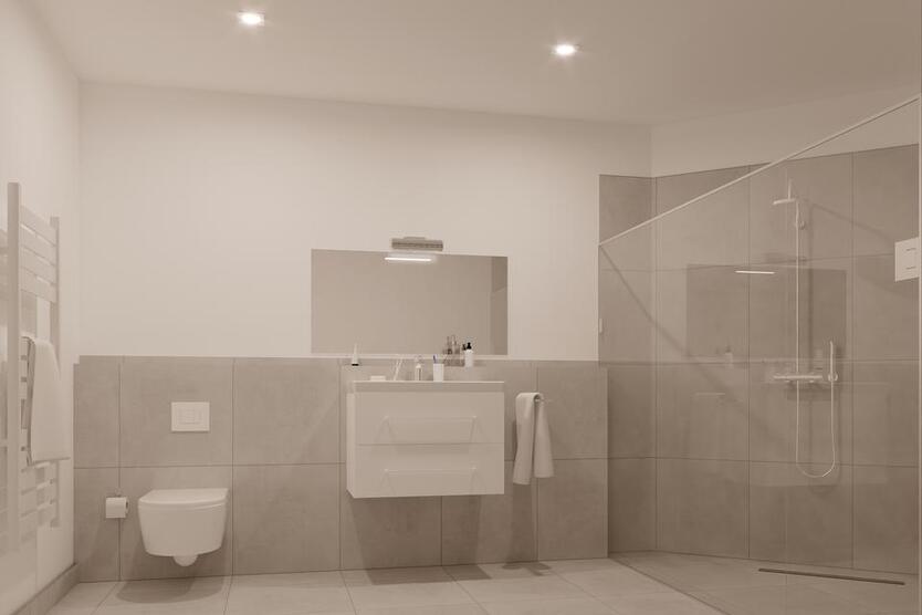 Erstbezug! Exklusive 3-Zimmer-Wohnung im 2. OG mit Terrasse – hochwertiger Neubau in Stadtmitte zimmer