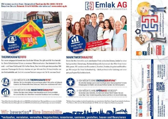 Etagenwohnung Bergheim Quadrath-Ichendorf - 2 Zimmer, 50 m&sup2;, 650&euro; | Angebot:25694003