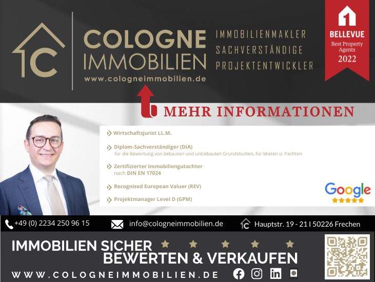Etagenwohnung Frechen Grube Carl - 3 Zimmer, 86 m&sup2;, 250.000&euro; | Angebot:25669273