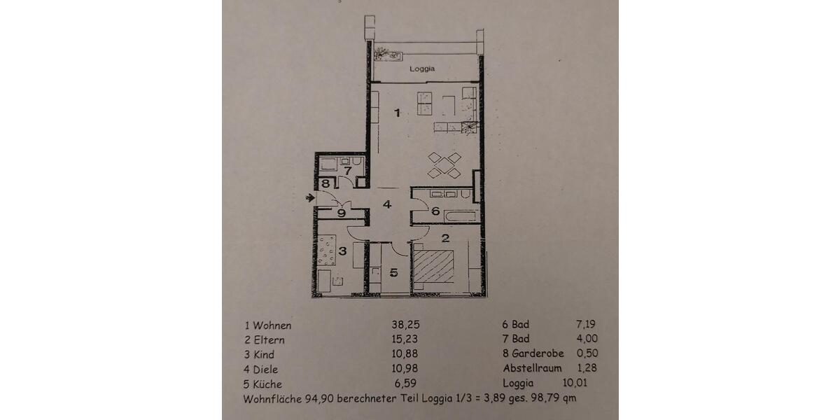Etagenwohnung Köln Lindenthal - 3 Zimmer, 99 m&sup2;, 360.000&euro; | Angebot:27134345