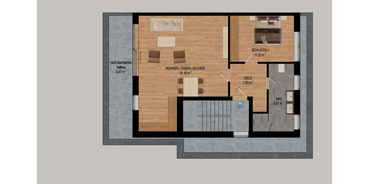 Einfamilienhaus Köln Lindenthal - 2 Zimmer, 77 m&sup2;, 1.770&euro; | Angebot:25807065