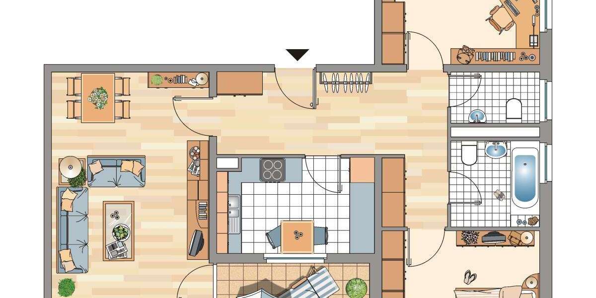 Etagenwohnung Bonn Medinghoven - 3 Zimmer, 81 m&sup2;, 720&euro; | Angebot:26362346