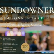 Sundowner im Sonnengarten 15.08.2026 Wirtshaus am Bock