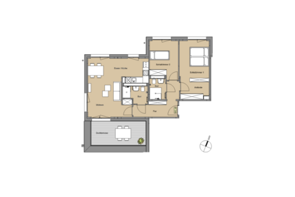 Wohnung Leverkusen Alkenrath - 3 Zimmer, 84 m&sup2;, 1.256&euro; | Angebot:26777279