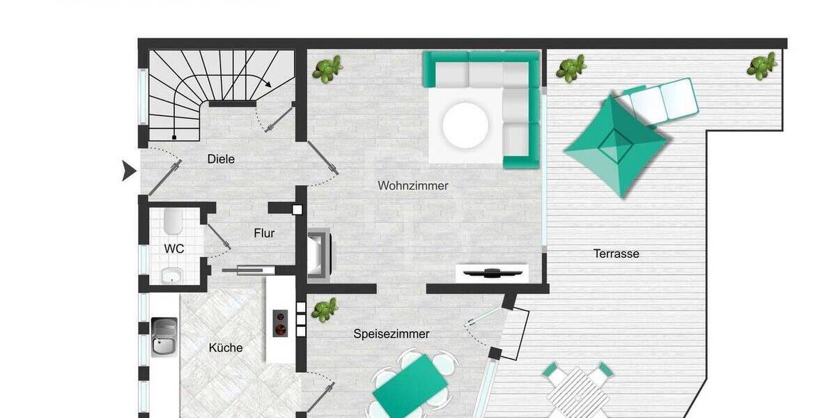 Einfamilienhaus Köln Flittard - 4 Zimmer, 100 m&sup2;, 499.000&euro; | Angebot:26751542