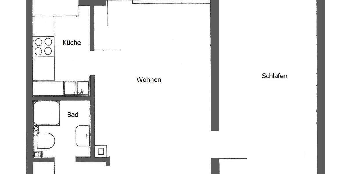 Etagenwohnung Bonn Auerberg - 2 Zimmer, 51 m&sup2;, 560&euro; | Angebot:25601277