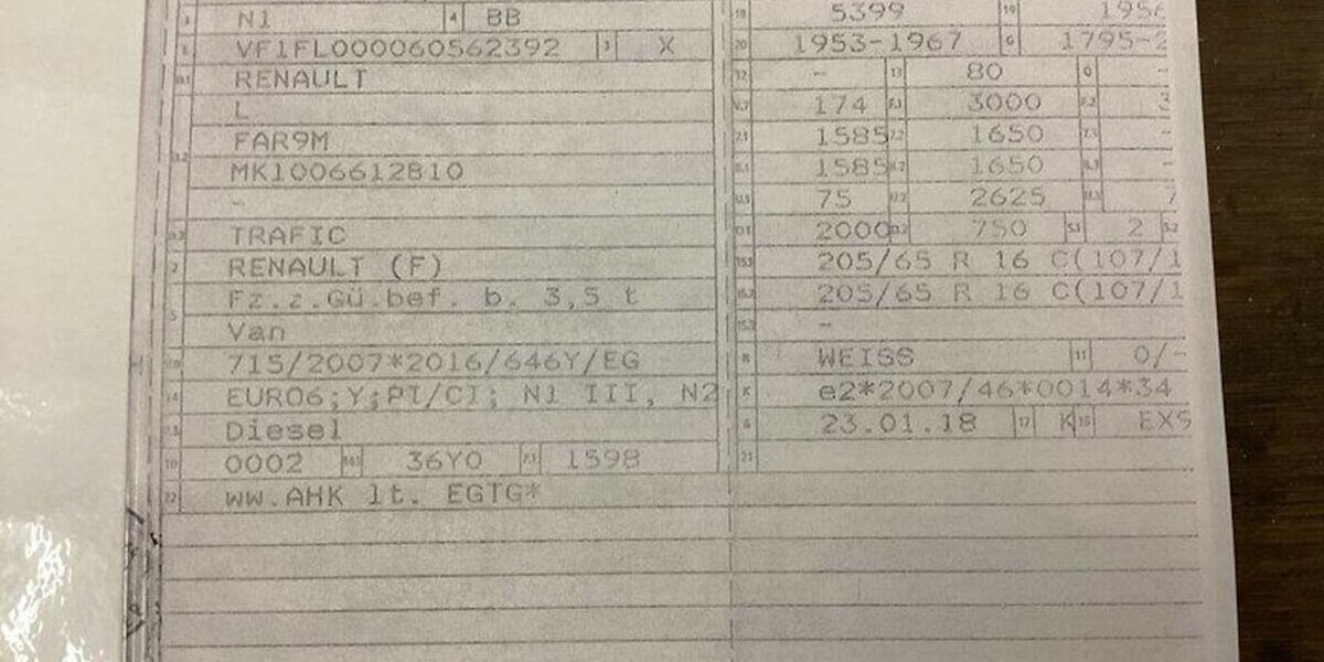 Renault Trafic L2H1 N1 Sth Regale/Schraubst EU6 GARANTIE 85.000 km 18.000 &euro; Erftstadt 50374