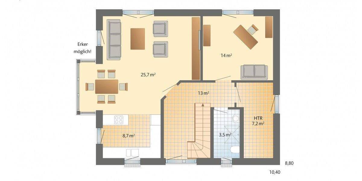 Einfamilienhaus Niederkassel Rheidt - 5 Zimmer, 138 m&sup2;, 609.800&euro; | Angebot:26258150