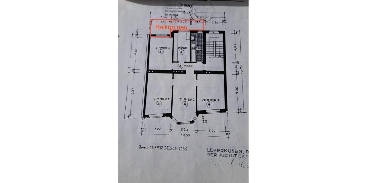 Etagenwohnung Köln Mülheim - 4 Zimmer, 83 m&sup2;, 370.000&euro; | Angebot:25538481