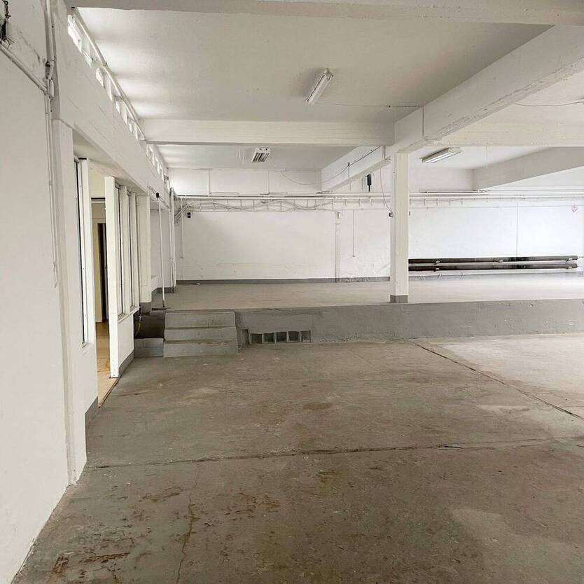 HalleKreativfläche mit Büro und Lagerkeller, Hintergebäude, LieferzufahrtTor, provisionsfrei