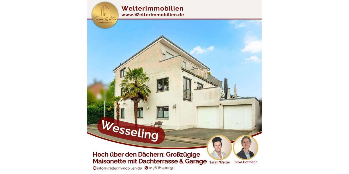 Etagenwohnung Wesseling - 3 Zimmer, 104 m&sup2;, 380.000&euro; | Angebot:27305905